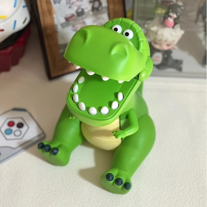 

23cm Disney Toy Story Rex Action Figure Pvc Statue Mobile phone holder Desktop Model Ornaments Tricky Children Birthday Gifts