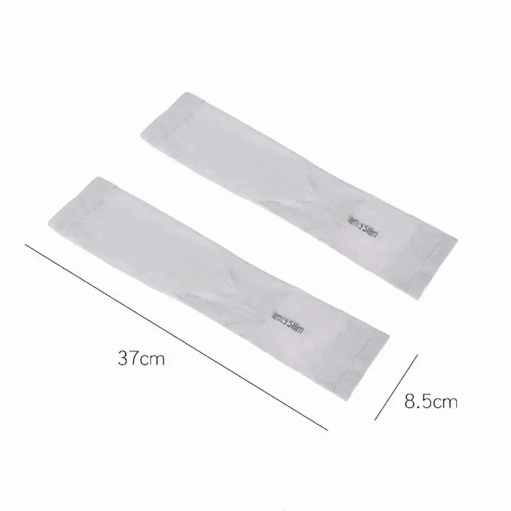 Nuove maniche a mano fresche estive Maniche lunghe anti-UV in seta di ghiaccio Anti-scottature Manicotto senza dita Donna Uomo