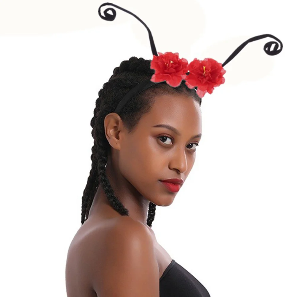 

1 шт., повязка на голову с антенной, цветочный стиль, материал премиум-класса, вечерние головной убор, стабильная посадка для косплея, вечерние обручи для волос