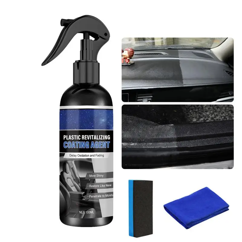 

Car Polish Coating 100ml Car Polishing Spray Car Cleaning Polish Car Interior Polishing Shine For Dashboard Seats Steering Wheel