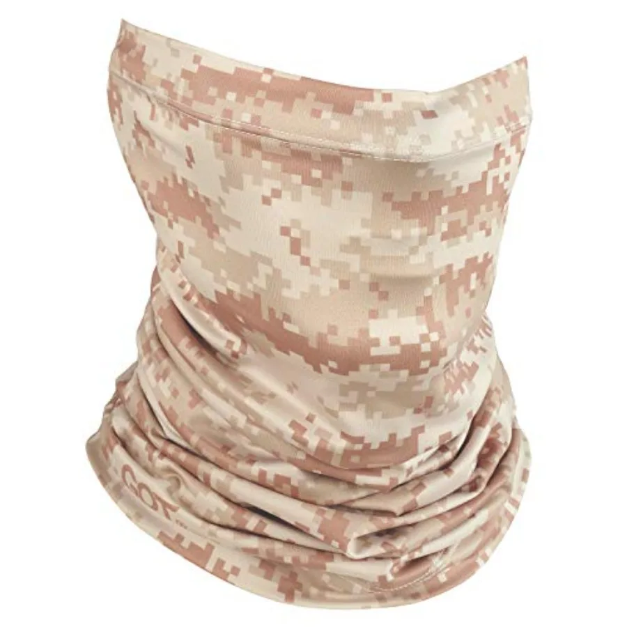 

GOT Sports UPF 50+ Fishing Neck Gaiter - UV Face Mask Sun Protection for Men and Women - Camo SPF Face Cover Gator