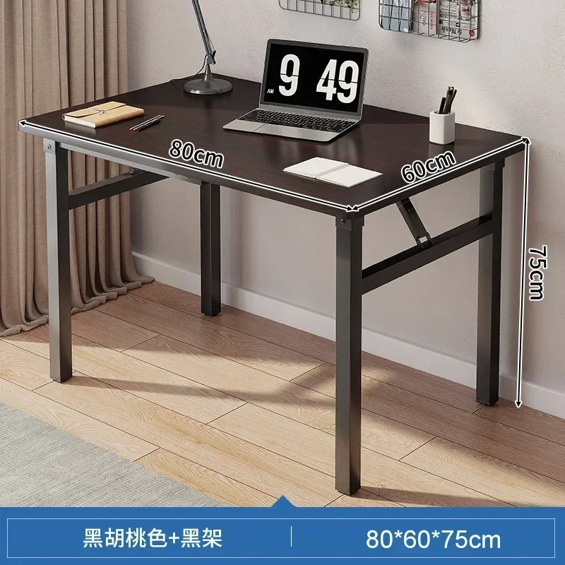Home furnitureFoldable Computer Table Desktop Desk Home Desk Bedroom Rental House Small Table Simple Study Writing Desk - Image 2