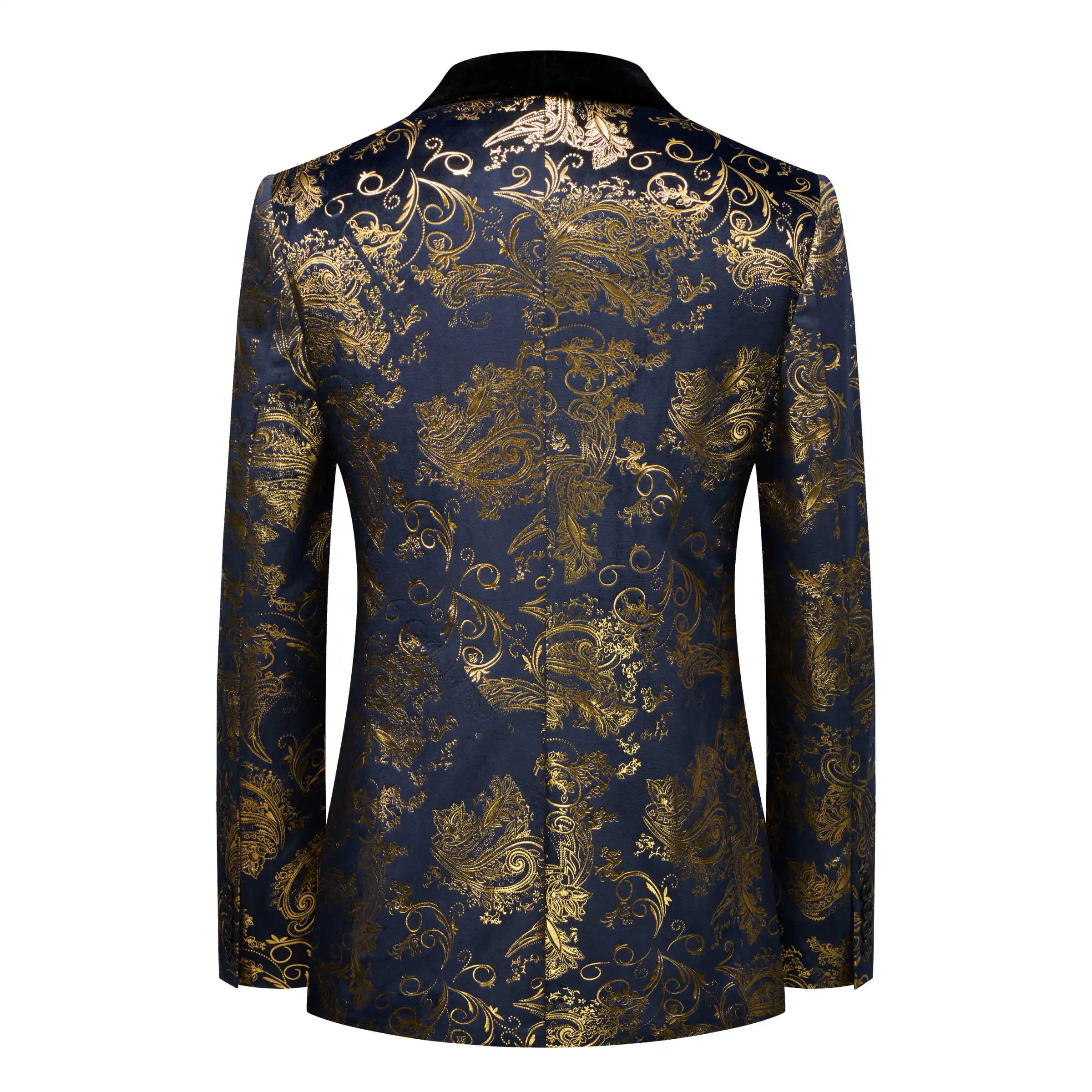 Jas Pria Jacquard untuk Bisnis, Pernikahan, Jas Pria Nyaman 2-Potong (Jas & Celana), Dibuat Sesuai Pesanan, untuk Pengantin Pria, Pendamping Pengantin, Acara Formal, Stok Tersedia