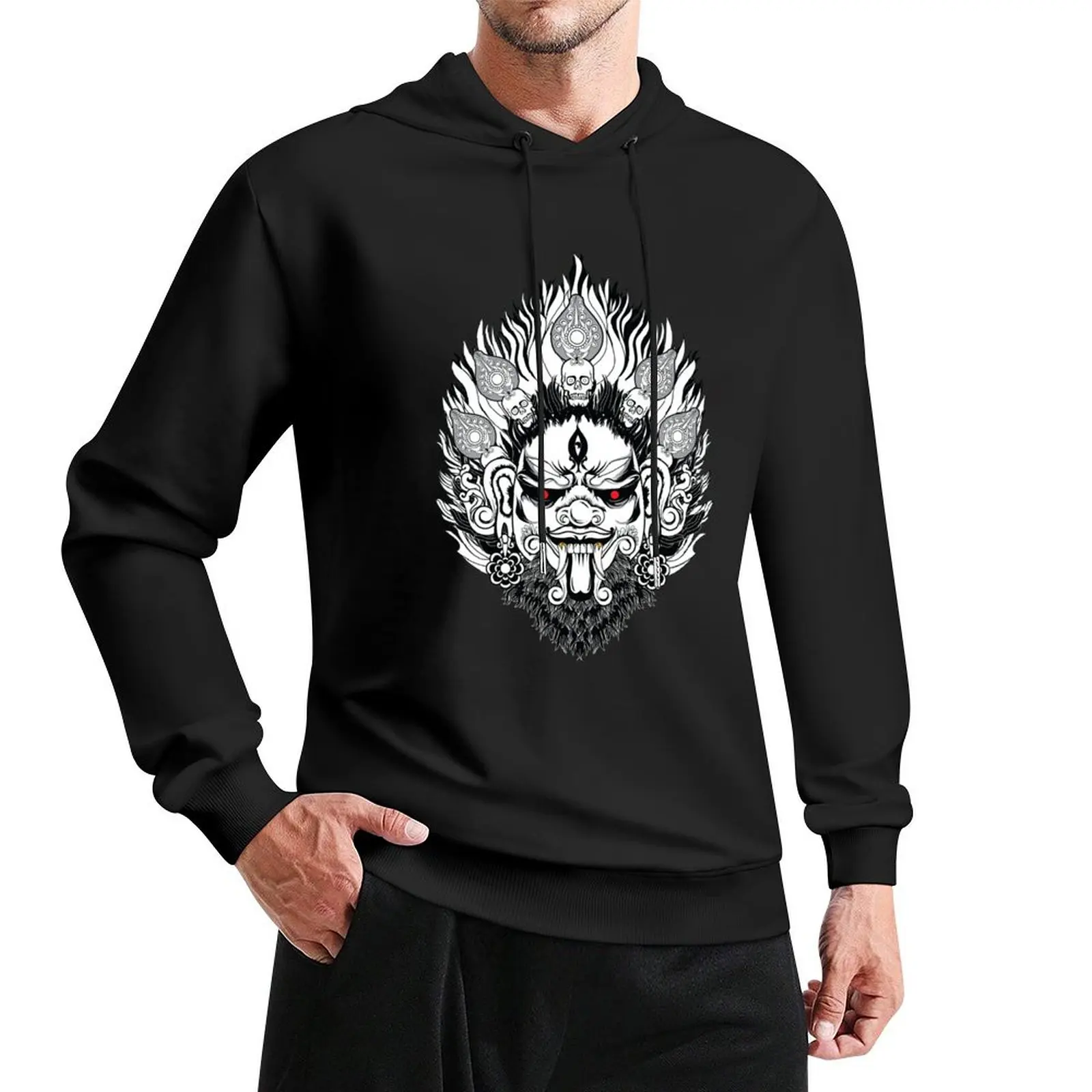 

Demon (Rakshasas) - a mythological humanoid being in Hinduism. Pullover Hoodie autumn jacket men mens clothes hoodies for men