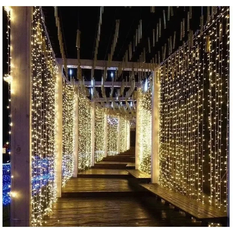 Home Gardening 10m Length LED String Light Waterproof Outdoor Christmas & Holiday Party Decorative Lighting