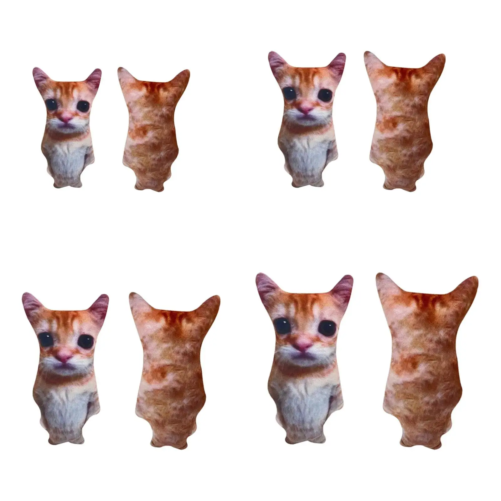 

Cute Cat Pattern Throw Pillow Lovely Washable Lightweight Versatile for Housewarming Gift PP Cotton Filling Double Sided Printed