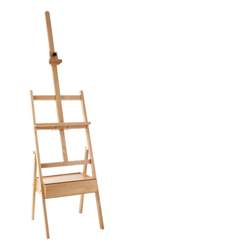 

Wooden sketch easel bracket type beech oil painting stand folding display stand sketch children's easel