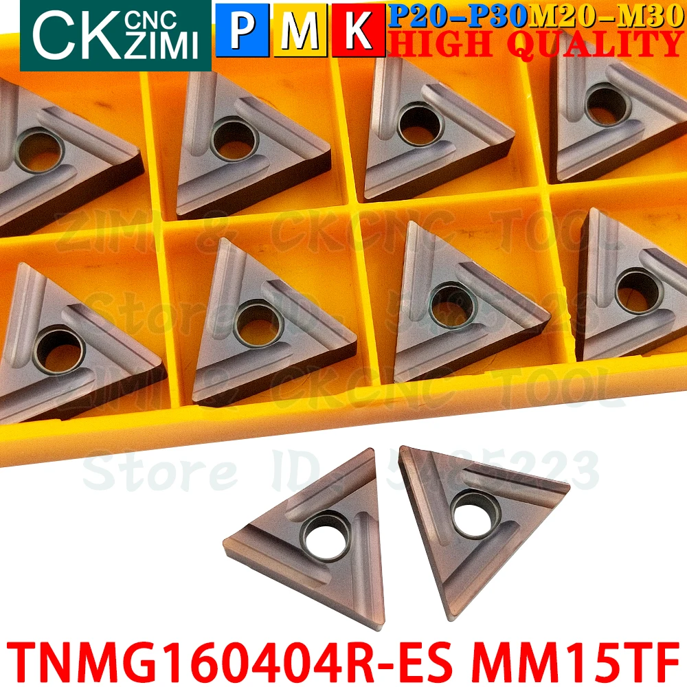 TNMG160404R-ES VP15TF TNMG 160404R ES VP15TF Chèn cacbua Cắt rãnh Chuyển Phụ trang Công cụ TNMG 160404 R ES CNC Dụng cụ cắt phay