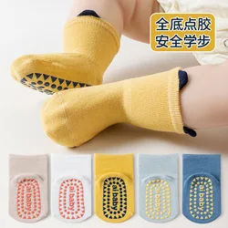 1 Pairs Infant Newborn Baby Anti-Slip Socks For Girls and Boys Accessories Toddler Cute Cartoon Floor Stockings for 1-3 Years