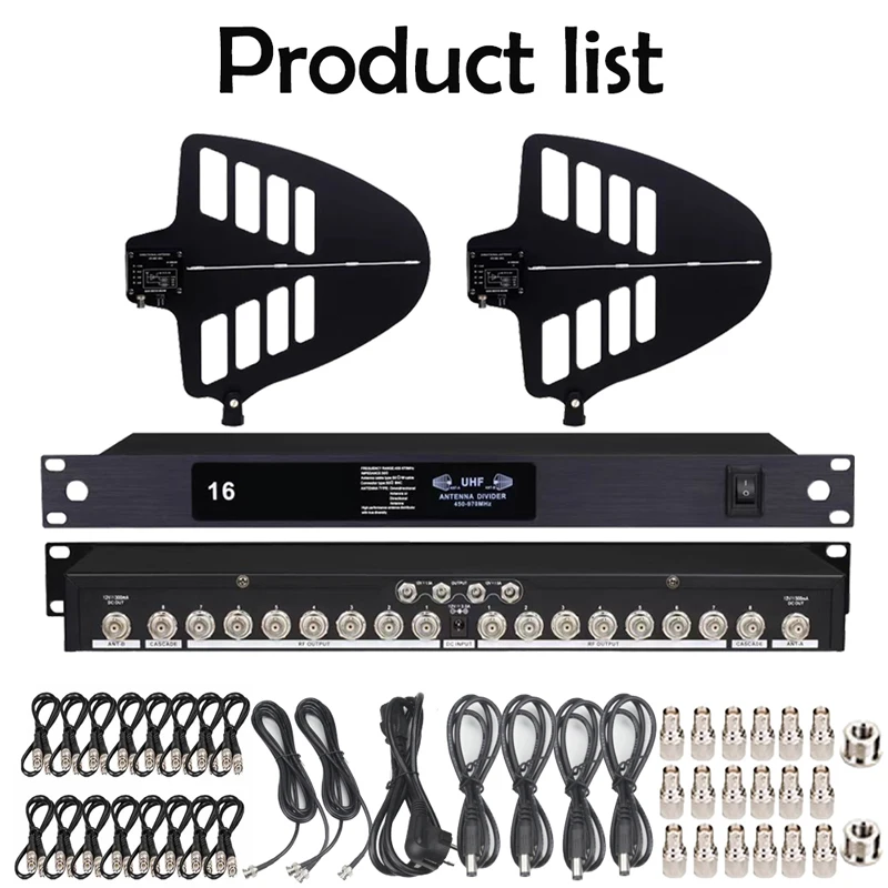 Paulkitson UA898-U990 16-CL Professional Stage wireless Microphone Signal Distribution System RF Signal Distribution Antenna