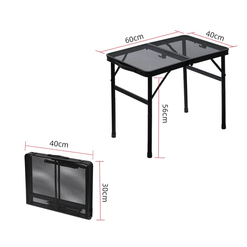 Aluminum Alloy Mesh Outdoor Folding Table Portable Camping Table Ultra Light Aluminum Alloy Picnic Camping Folding Table