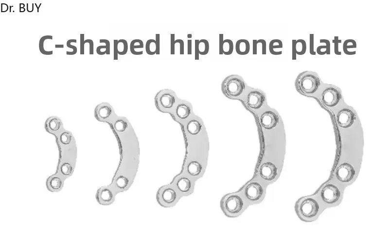 Type C Acetabular Locking Plate, Pet, Veterinary, Small Animal, Arc Plate, Pelvic Orthopedic Surgery Fractures