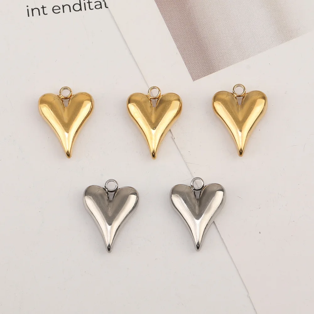 

Cordial Design 50Pcs 12*16MM Charms For Earrings/Stainless Steel/Hand Made/Heart Shape/DIY Making/Jewelry Findings & Components