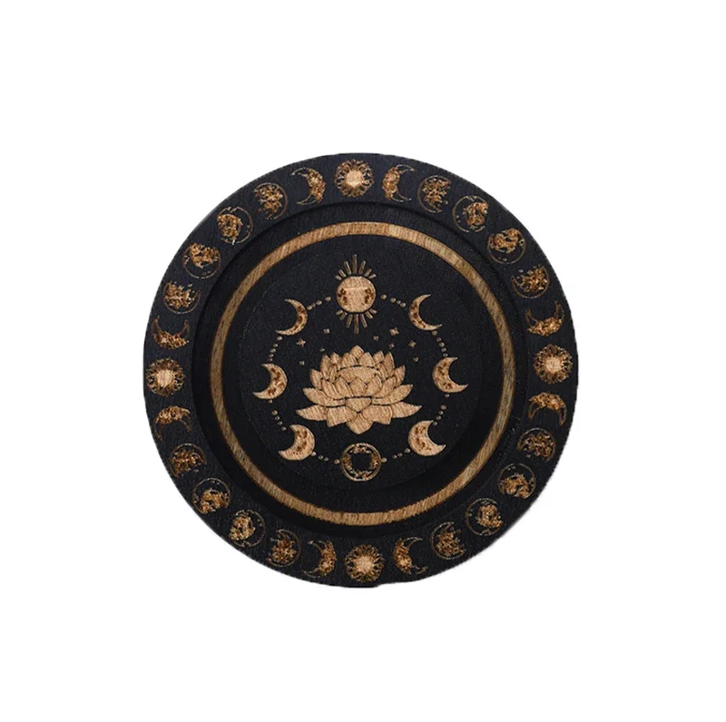 سوار عرض بطاقة التارو علم التنجيم العرافة سوار خشبي صينية مجوهرات صينية الخرز المستديرة عرض مجلس طبيعي ديكور المنزل #4