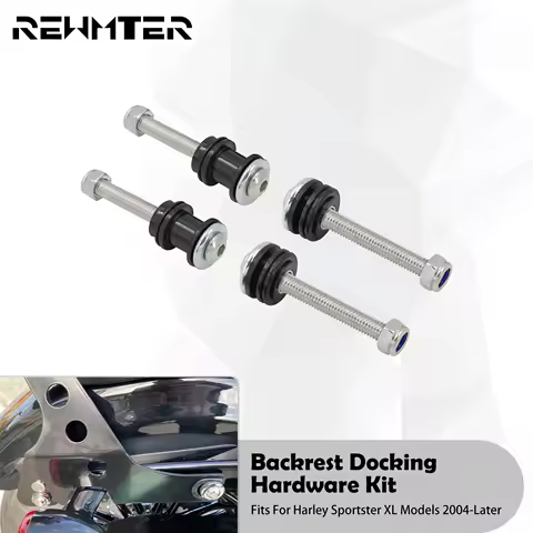 Motorcycle Backrest Docking Hardware Kit Detachable Sissy Bar Rack Mounting Screw For Harley Sportster XL 883 1200 Iron 48 04-22