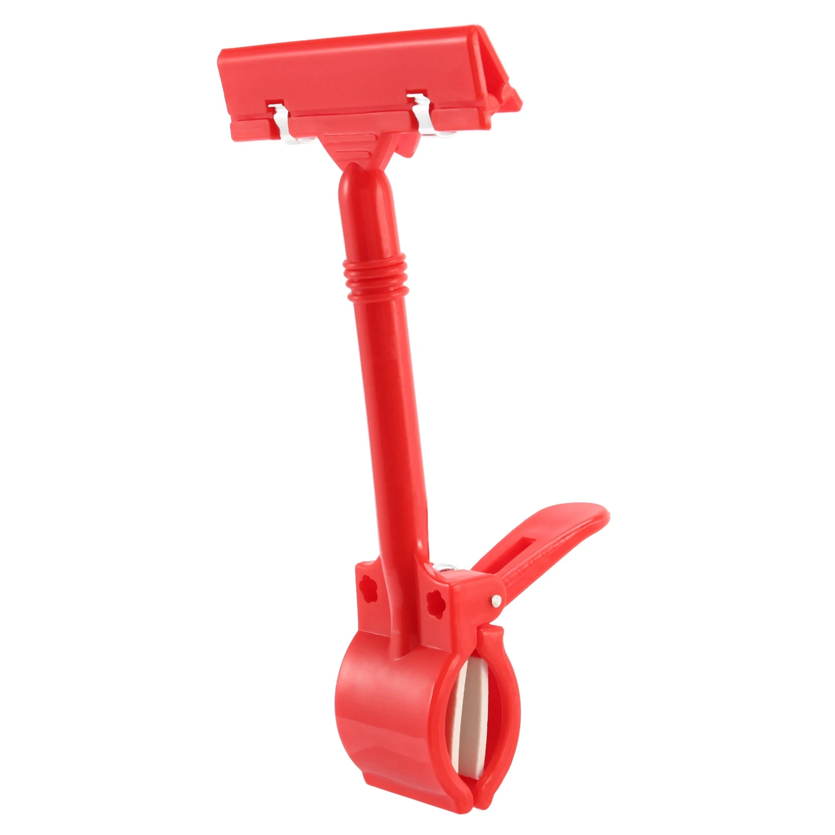 

2X Merchandise Retail Sign Card Price Tag Display Holder Clip Clamp Red-Y18A