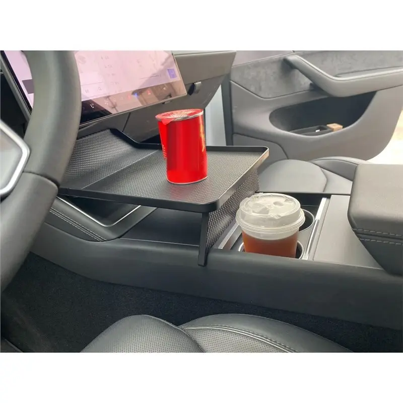 Food Eating Table Holding For Tesla Model Y/3/YL Center Console Alset Tray Your Essentials During Autopilot Road Trip