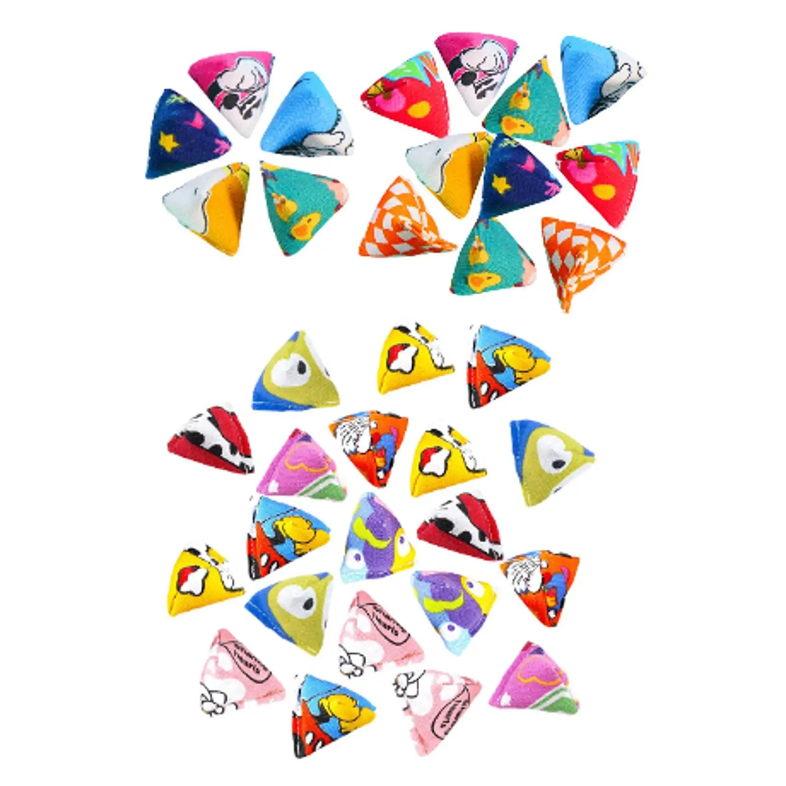 

Красочные треугольные мешочки для метания: развивающая игрушка для дошкольников, для игр на свежем воздухе и обучения