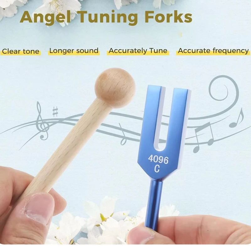 4096 Hz Tuning Fork Weighted  Medical Tuning Forks Sound Healing Chakras Therapy Music Instrument Percussion Accessory