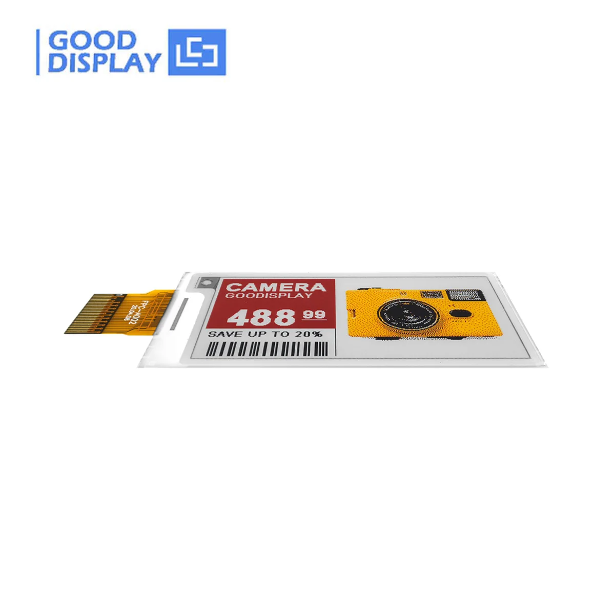 2,13" lebendige 4-Farben-E-Ink-Displays 154 PPI 12s Fast Refresh ePaper-Modul, GDEY0213F61H