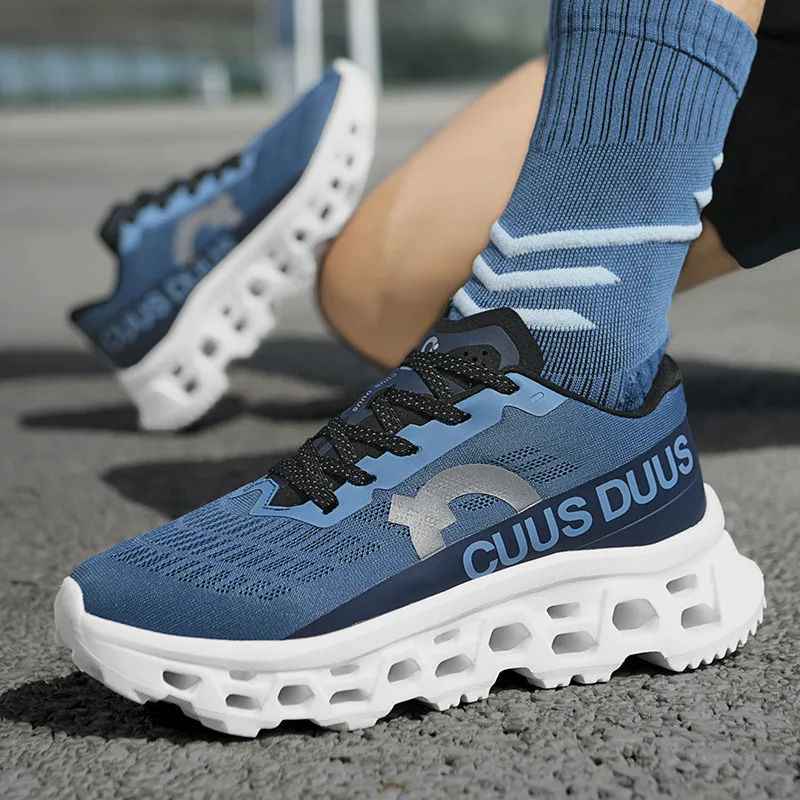 2026 Herren Dämpfungs-Sneaker Rutschfeste Freizeitschuhe Leichte Herren-Laufschuhe mit Hohldesign Große Größen 39-45
