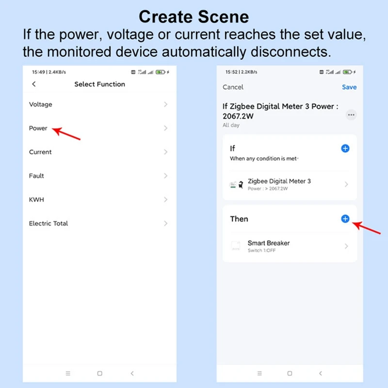 FULL-Tuya Smart Life Zigbee Energy Meter 80A With Current Transformer Clamp Kwh Power Monitor Electricity Statistics110v 240V