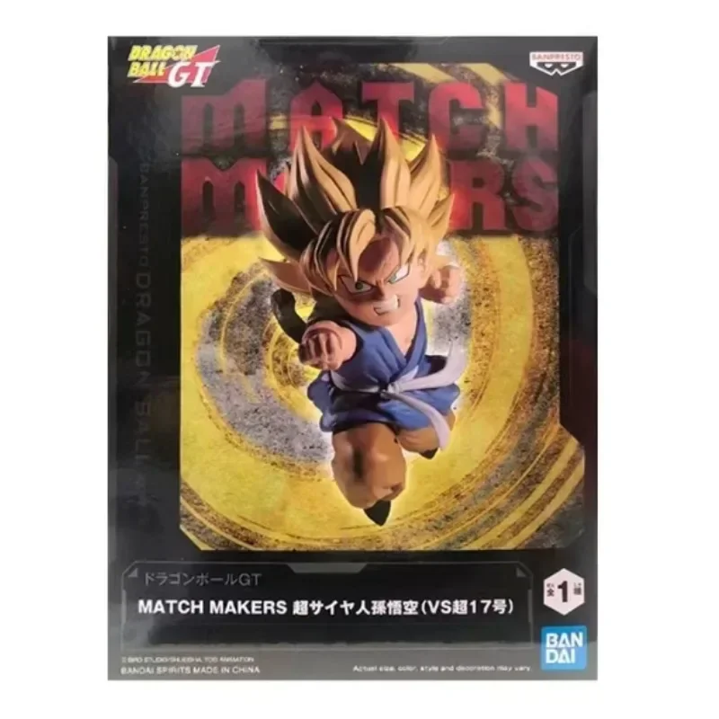 W magazynie Oryginalny BANDAI Banpresto Dragon Ball Gt Match Makers Super Android 17. Son Goku Anime Figurka Model Kolekcja Zabawka Prezenty