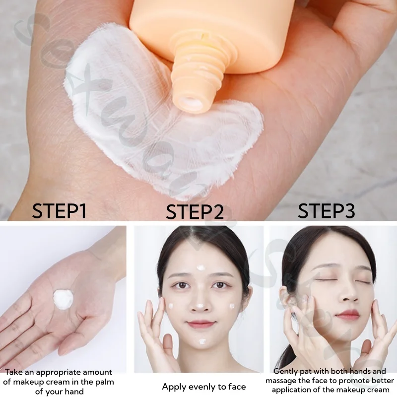 Camellia No-Made Cream 75g Naturally Fits Concealer, Reduces Acne Marks and Spots, Brightens Skin and Prevents Makeup Removal