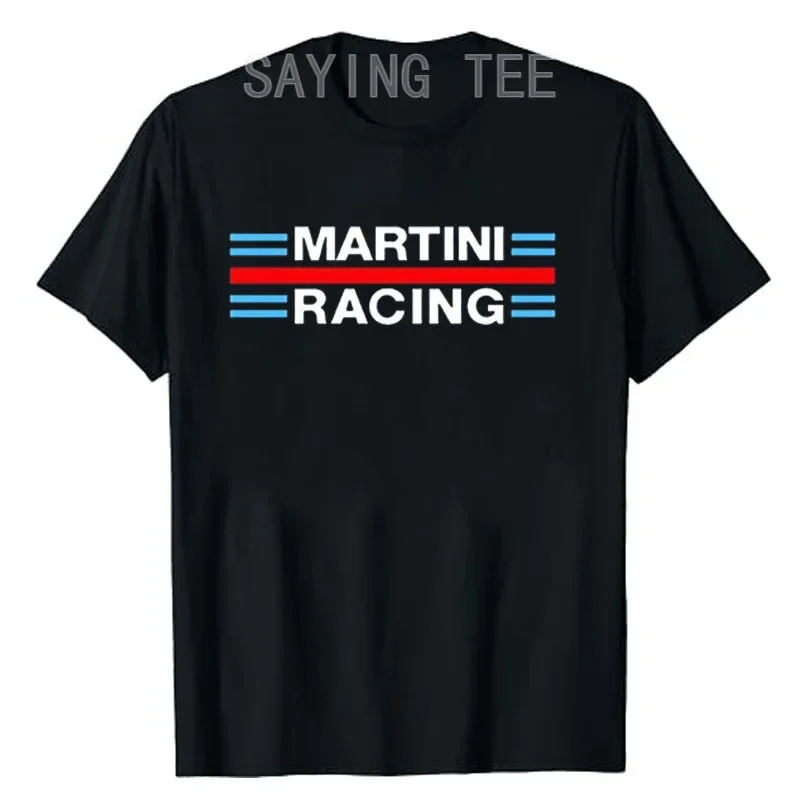 

Martini Racing Men's Fashion T-Shirt Casual Tops Men O Neck T Shirt Adult Saying Tee Graphic Outfits Short Sleeve Blouses Gifts