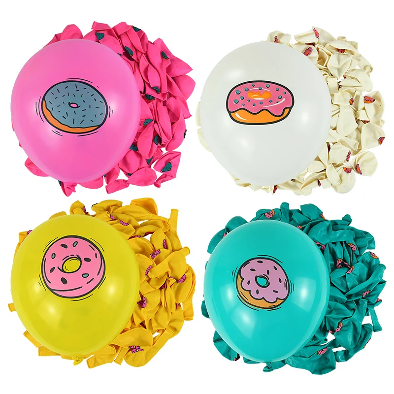 

15/10pcs 12inch Donut Sequin Balloon Transparent Paper Scraps Balloon Happy Birthday Decorations Supplies Baby Shower Kids Gift