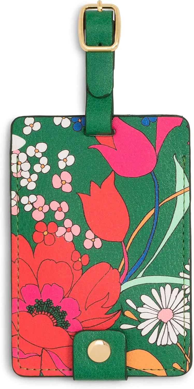 

Getaway Suitcase Tag for Travel, Durable Vegan Leather Luggage Identifier