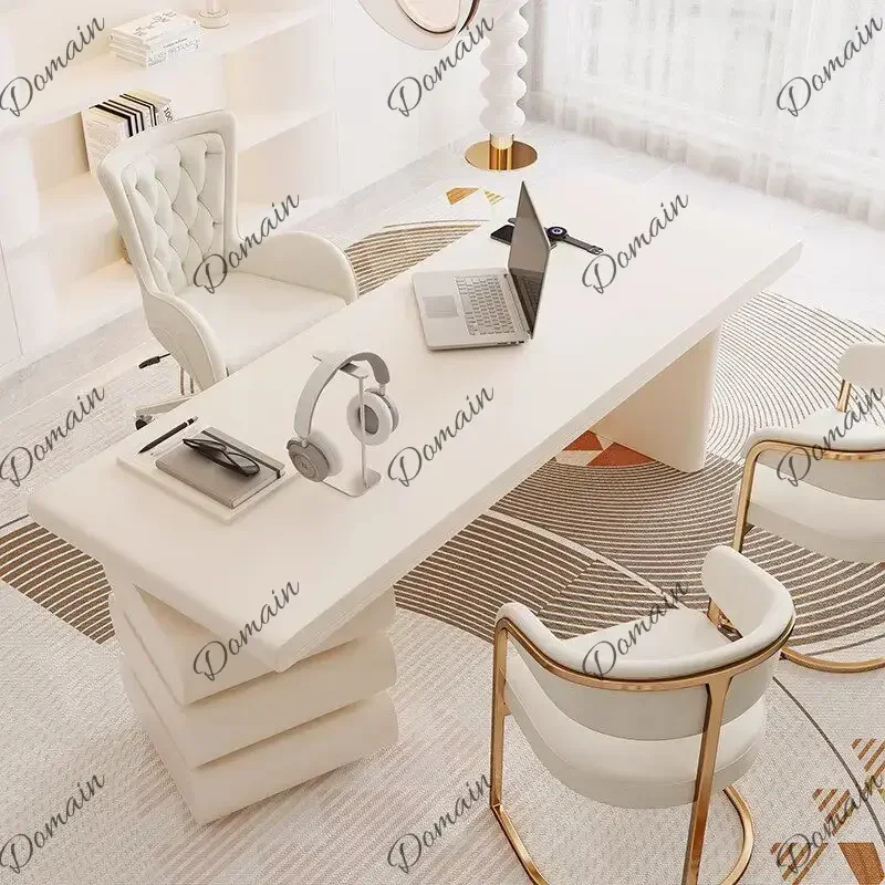 Az Storage Design Office Desk Modern Wooden Standing Decoration Gaming Office Desk Computer Reception Scrivania Trendy Furniture
