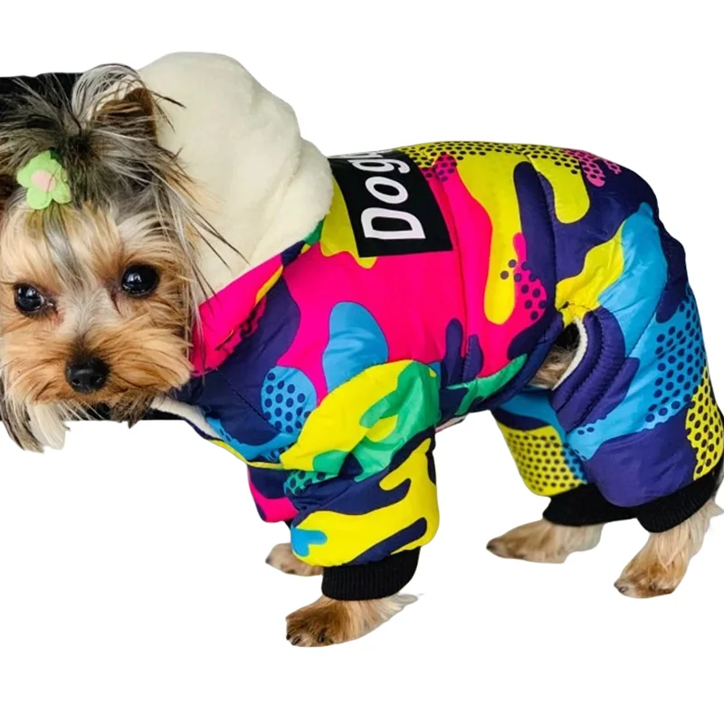 Russia Winter Pet Dog Clothes Coat Warm Outerwear Thicken Dog Clothing Jacket Pets Cat Products Clothes For Dogs Puppy Jumpsuit