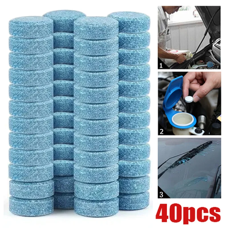 

Effervescent Tablets Car Windscreen Wiper Cleaning Solid Cleaner Auto Home Window Glass Dust Washing Car Accessories