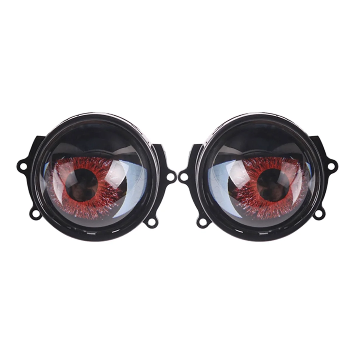 2pieces 3 Inch Devil Eyes Lens Lights for 12v Car WIFI Control Eyes Retrofit Kits Headlight Assembly Auto