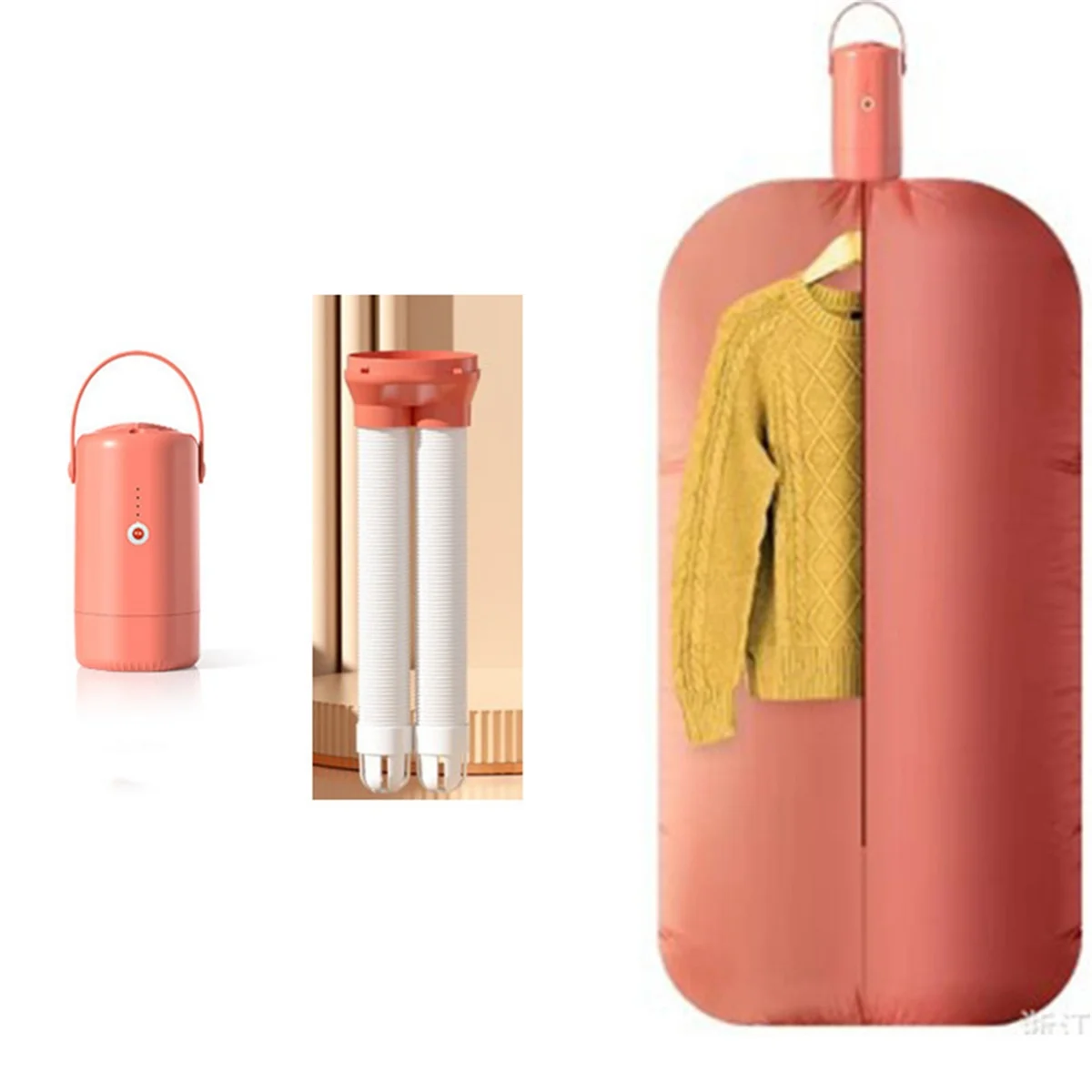 A07G-Mini Dryer เครื่องอบผ้าแบบพกพาสําหรับ Apartment Travel เครื่องเป่าเสื้อผ้าสําหรับชุดว่ายน้ํา, ถุงเท้าเสื้อกล้ามกางเกง EU Plug-C