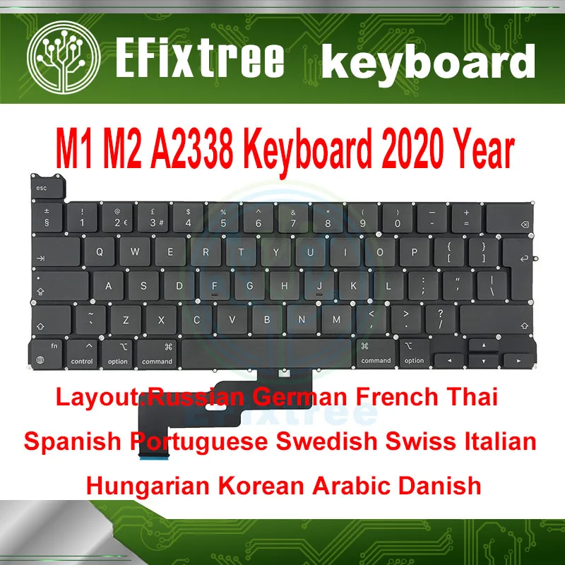 

Brand New Keyboard For Macbook Pro 13.3" M1 M2 A2338 for Laptop Keyboard Replacement EMC 8162 Year 2020-2022