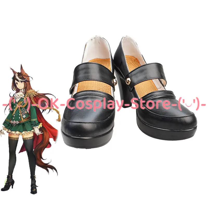 

Game Umamusume: Pretty Derby King Symboli Rudolf Cosplay Shoes PU Leather Shoes Halloween Carnival Boot Cosplay Prop Custom Made