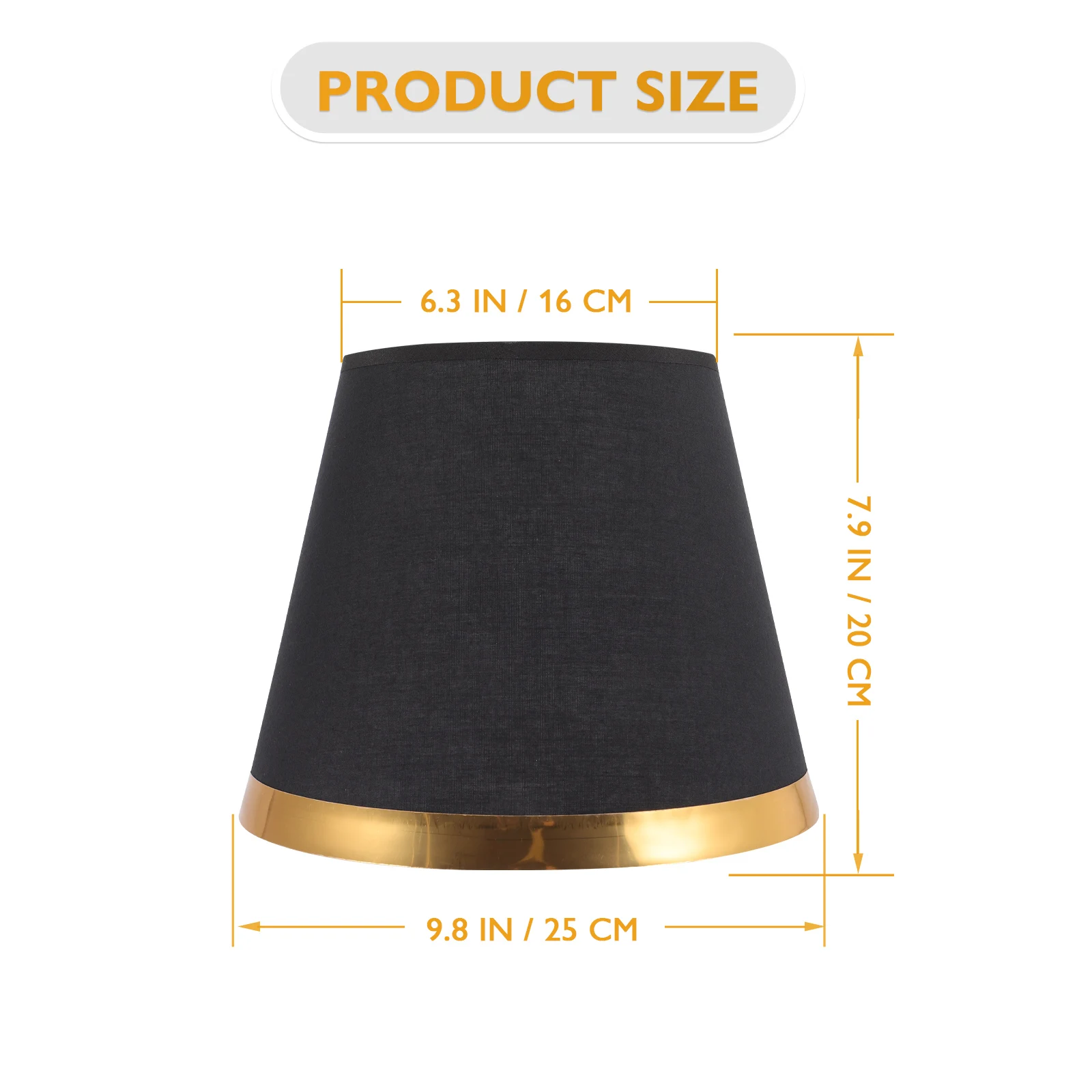 

Lampshade Lamp Cover Fabric Drum Shape Bedroom Wall Pendant Table Light Shade Black PX125 Dustproof Insectproof Soft Light
