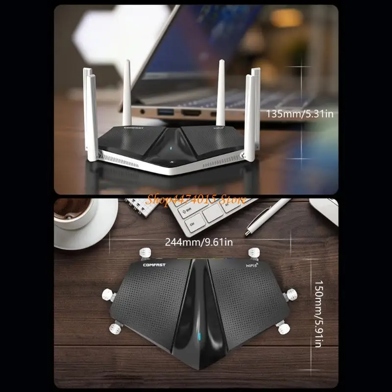 K1AA расширить освещение в Интернете с помощью двухполосного маршрутизатора AX3000 Wi -Fi6 Gigabit Router