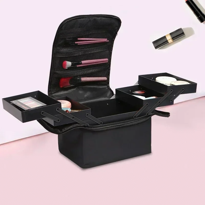 

Special Makeup Bag with Multifunctional Storage Large Capacity Nail Art Embroidery Beauty and Makeup Toolbox Waterproof