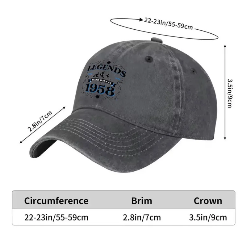 1958 Legendary Mountain Peak Baseball Cap – Lightweight Adjustable Duckbill Hat, Unisex Casual Sports Cap