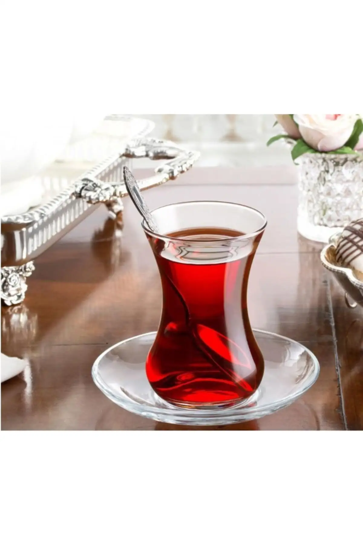 

Uras Tea Cup Set-12 Prç. Tea Cup Pad Vf English Tea Cup Glass Cup