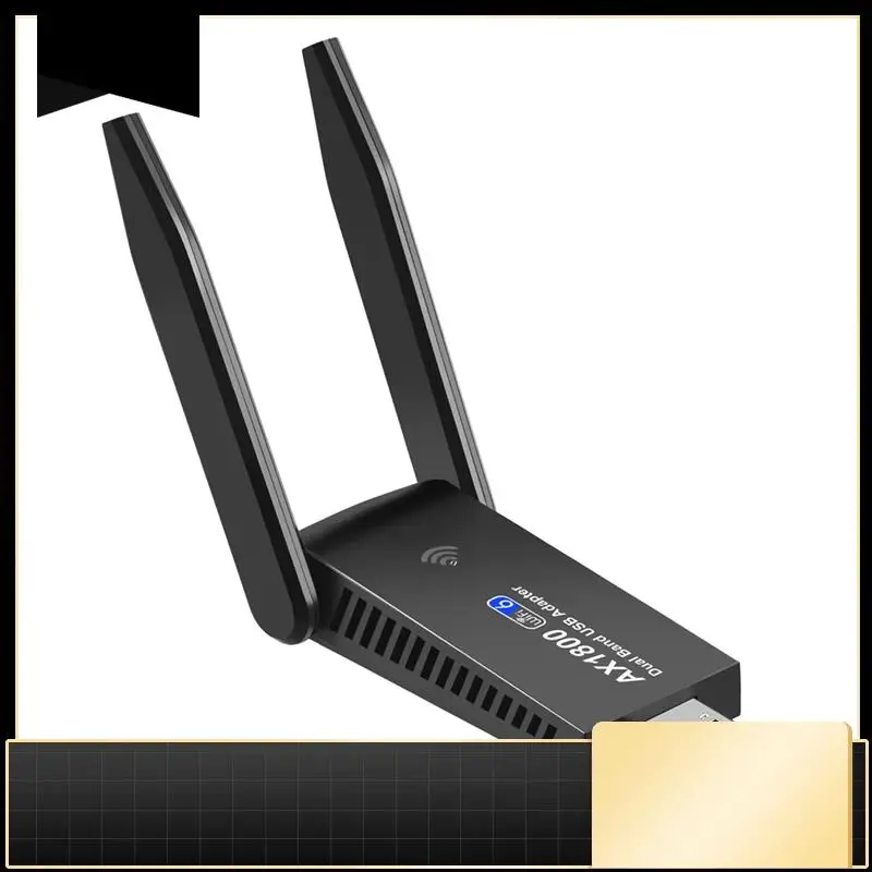 

N33R-1800 Мбит/с адаптер карты Wi-Fi6 USB3.0 AX1800 беспроводной сетевой приемник 2,4 ГГц 5 ГГц двухдиапазонный с 2 антеннами 5Dbi