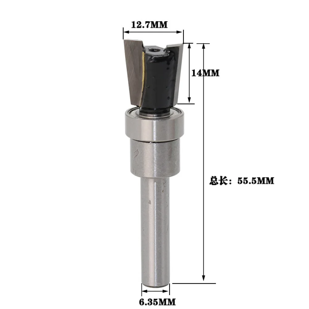 1 قطعة بت التوجيه 1/4 "عرقوب تتوافق سكين مع عرقوب شنت تحمل دليل أدوات الطحن للخشب النجارة