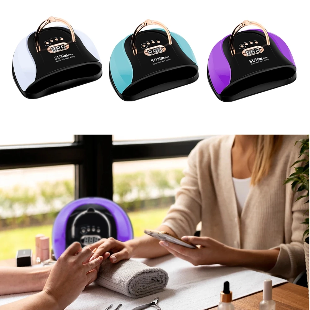 57LED UV LEDネイルドライヤー、高速硬化、すべてのネイルジェルポリッシュに対応、ネイルランプ、マニキュア乾燥タイマー、自動センサー、マニキュアサロンツール