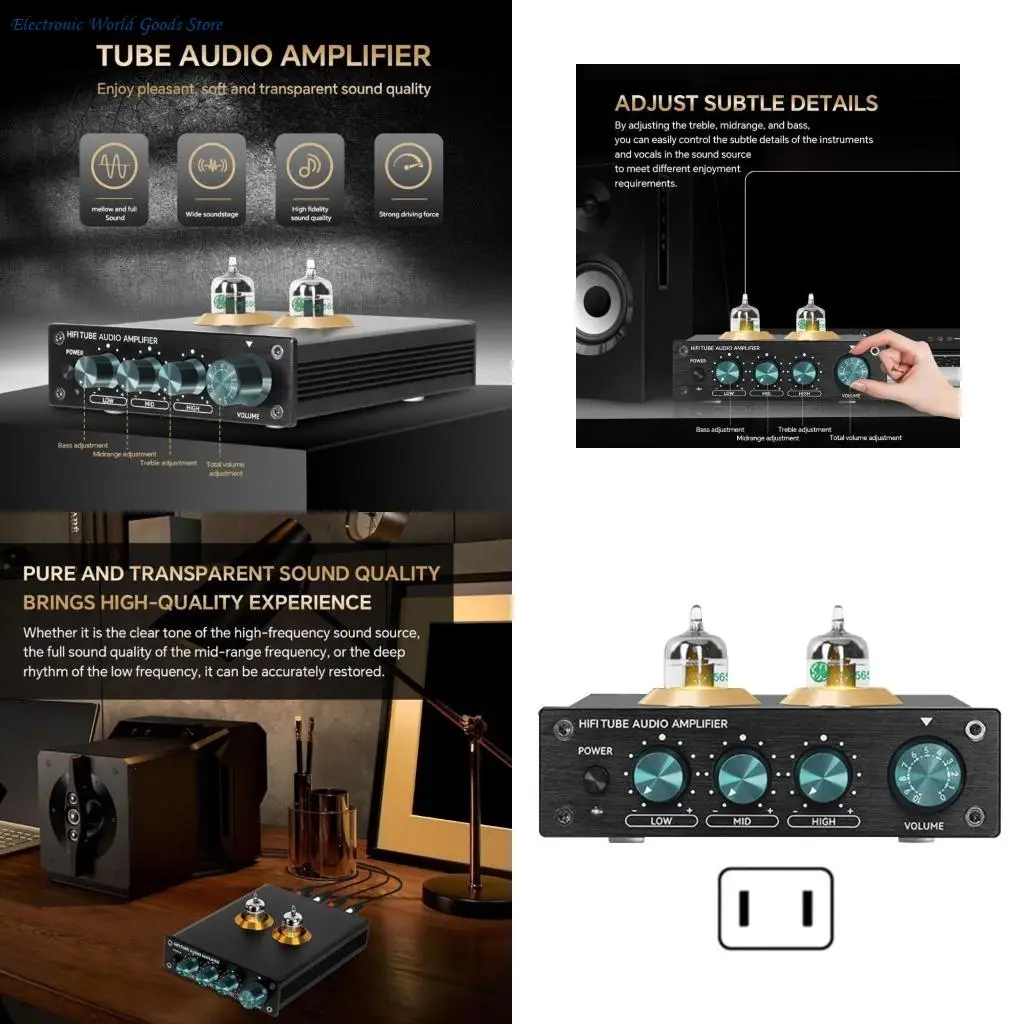 

A3PD Power Amplifiers HIFI Receiver Amplifiers Front Low Bass Adjustment Preamp