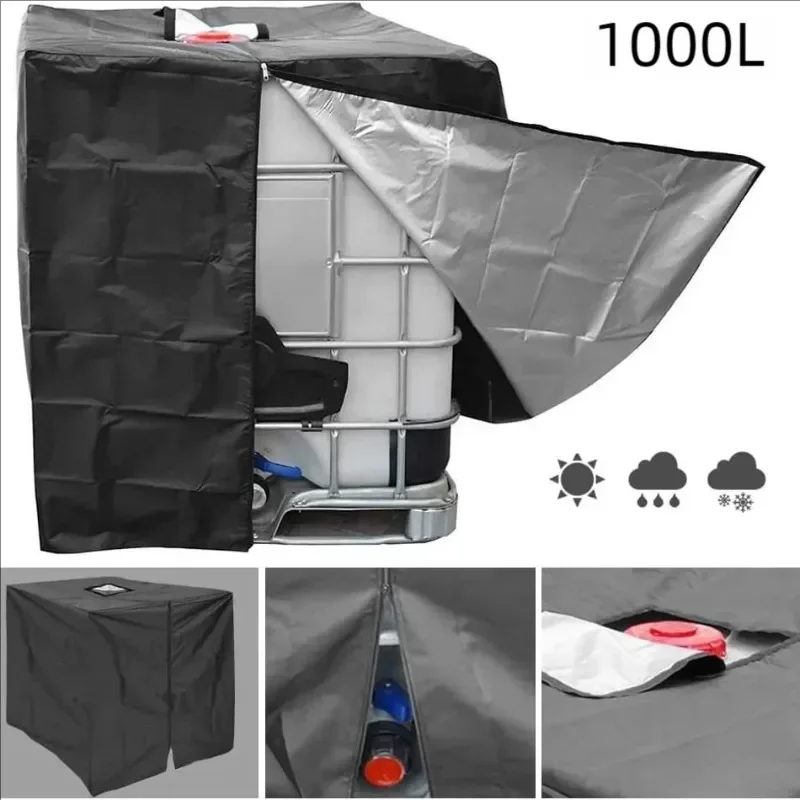 1000 liters IBC container aluminum foil waterproof and dustproof cover rainwater tank Oxford cloth UV protection  cover