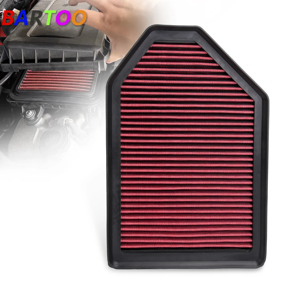 

High Flow Air Filter Replacement 33-5029 for Chrysler 300 300C 300S Dodge Challenger Charger Lancia Thema OFI251-RED