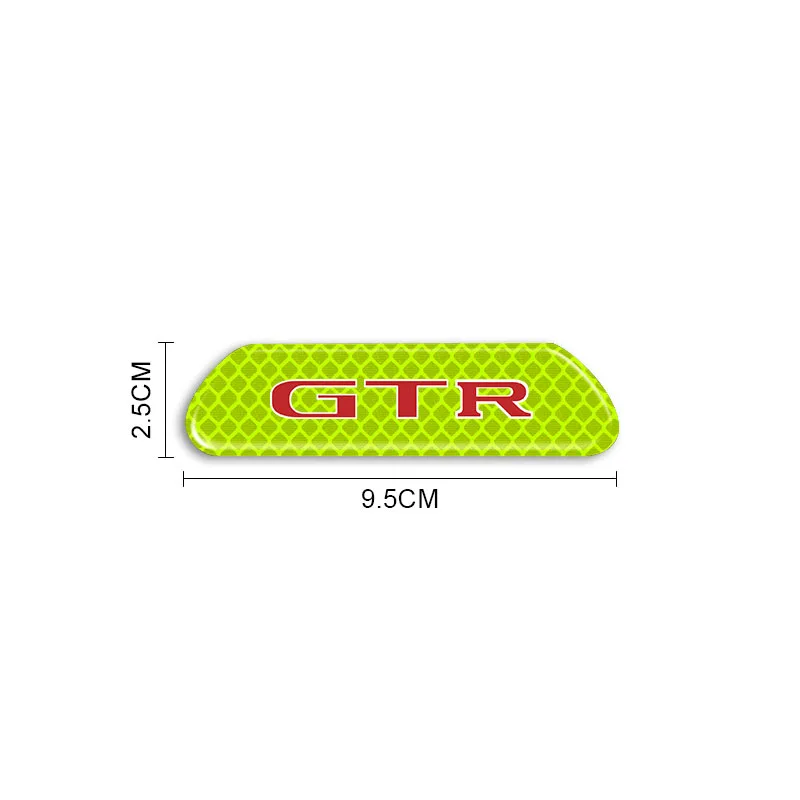 4PCS Car Reflective Strips Warning Stickers Car Styling for Nissan Nismo X-trail Qashqai J10 Tiida GTR Juke Note Patrol Hub Caps